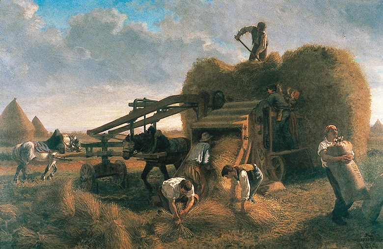 Moisson vers 1860