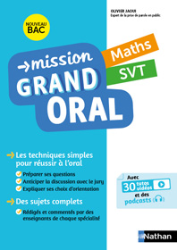 Mission Grand oral - Maths -SVT