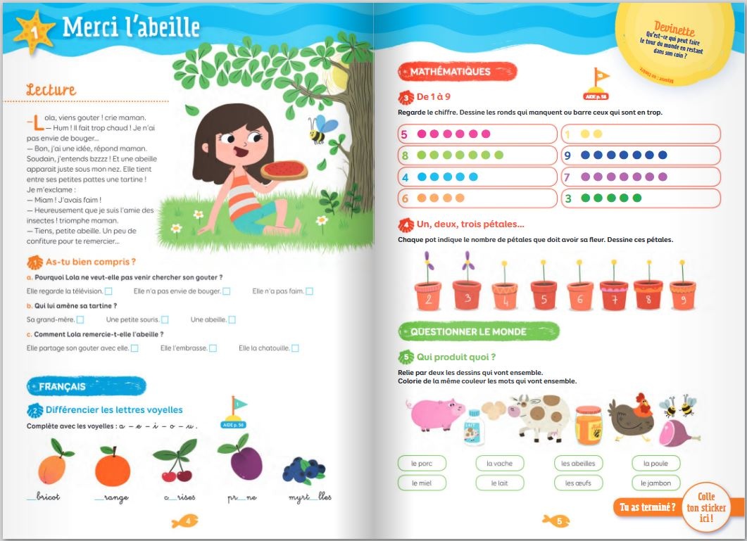 Cahier De Vacances Cp Pdf Gratuit Cahier de Vacances 2023 du CP vers le CE1 - Nathan Vacances - 6/7 ANS | Nathan