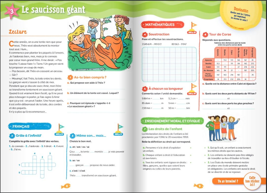 Cahier De Vacances 2022 Du Cm2 Vers La 6ème Nathan Vacances 1011