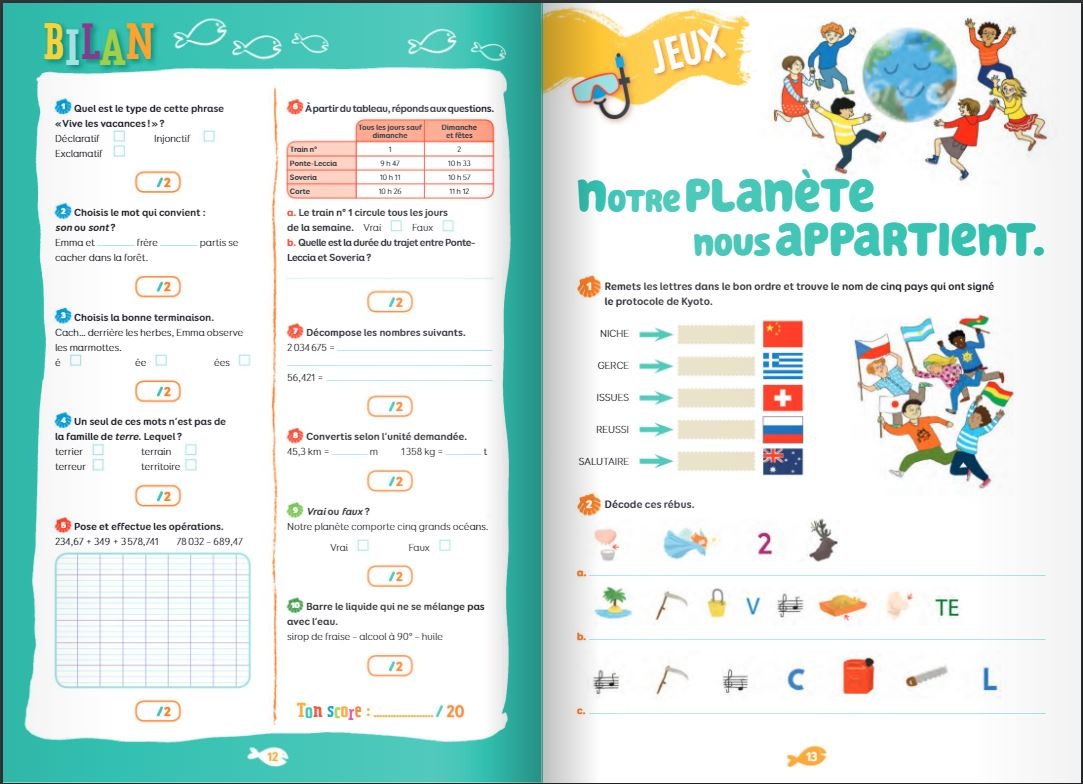 Cahier De Vacances 2023 Du Cm2 Vers La 6ème Nathan Vacances 1011