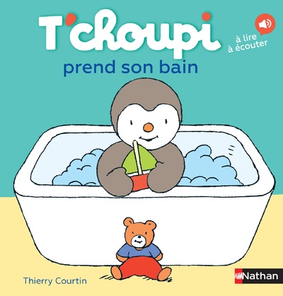 Livre Bébé T'choupi : Au bain à Prix Carrefour