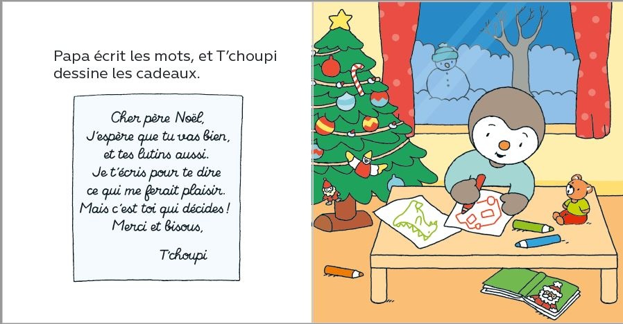 T'choupi écrit au père Noël - Une histoire idéale au moment de