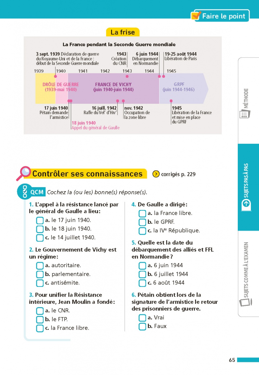 Annales corrigées du BAC 1978 : histoire et géographie main image 0