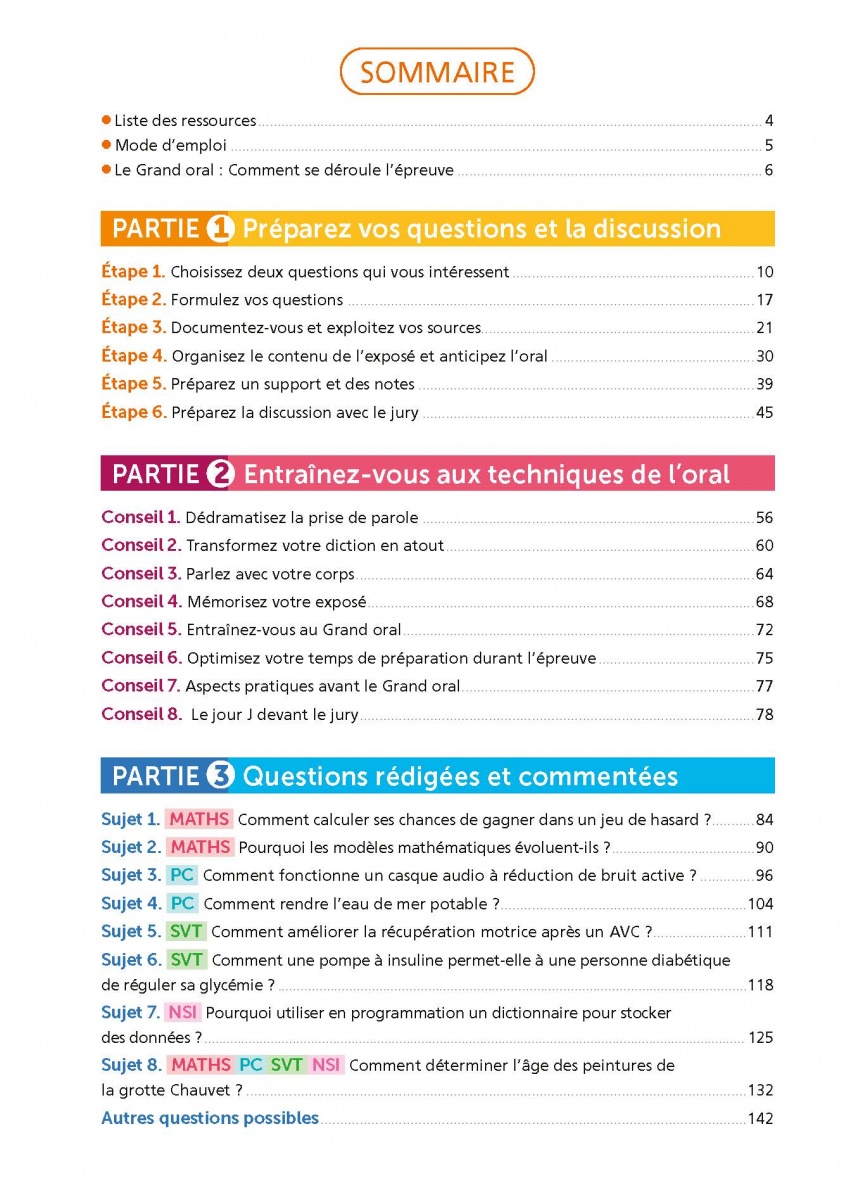 Mission Grand oral Sciences ABC Réussite Spécialités de Terminale Maths , Physique