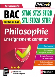 Guide - Philosophie - Tle voie technologique - STMG /ST2S/STI2D/STL/STHR/STD2A - Réflexe - 2023