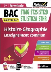 Guide - Histoire-Géographie - 1re/Tle voie technologique - STMG/ST2S/STI2D/STL/STHR/STD2A - Réflexe - 2023