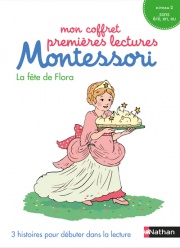 Mon coffret premières lectures Montessori : La fête de Flora - Niveau 2 - 4/7 ans 