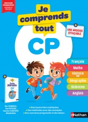  Je Comprends Tout CP - Tout-en-un (cours + exercices) pour réviser tout le programme du CP Français, Maths, Sciences, Histoire, Géographie, Anglais + Ardoise effaçable - Guide parents inclus