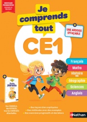 Je Comprends Tout CE1 - Tout le programme du CE1 avec ardoise effaçable - Français, Maths, Sciences, Histoire, Géographie, Anglais - Méthodes, exercices progressifs et corrigés détachables pour parent