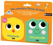 Mes premiers livres de bain - Petit poussin et Petite grenouille - Coffret de 2 livres avec pouet - dès 4 mois