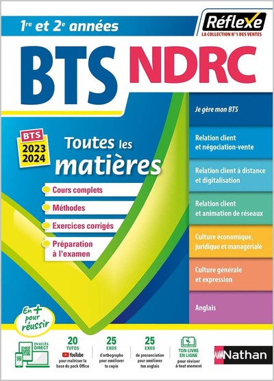 Toutes les matières - BTS NDRC - Réflexe - 2023