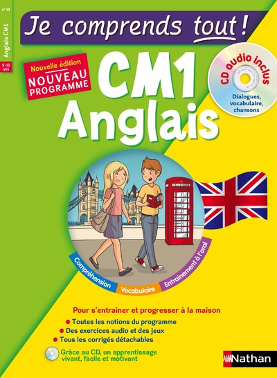 Anglais CM1 - cours + exercices + audio - Je comprends tout - conforme au programme de CM1