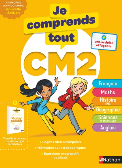Je comprends tout CM2  - Tout en un (cours + exercices) pour réviser tout le programme du CM2 dans toutes les matières