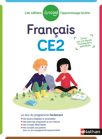 Dyscool - Cahier de Français CE2 - Adapté aux enfants dys ou en difficulté