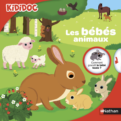 Les bébés animaux - Livre animé Kididoc - Dès 4 ans
