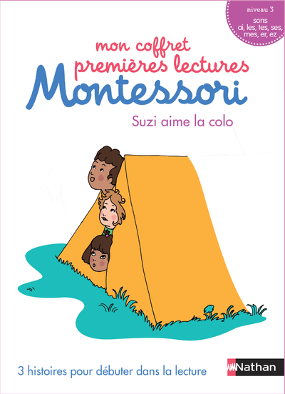Mon coffret premières lectures Montessori : Suzi aime la colo - Niveau 3 - 4/7 ans 
