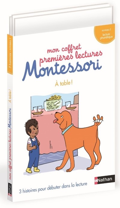 Mon coffret premières lectures Montessori - A table ! - Niveau 1 - 4/7 ans