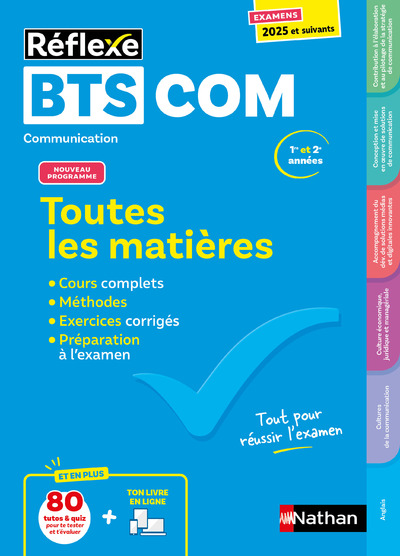 Toutes les matières - BTS Communication - Réflexe - Examens 2025 et suivants