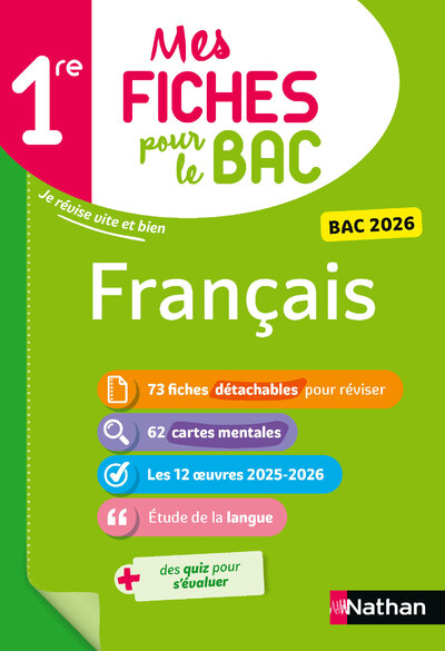 Français 1re - Mes fiches pour le BAC Première - BAC 2026
