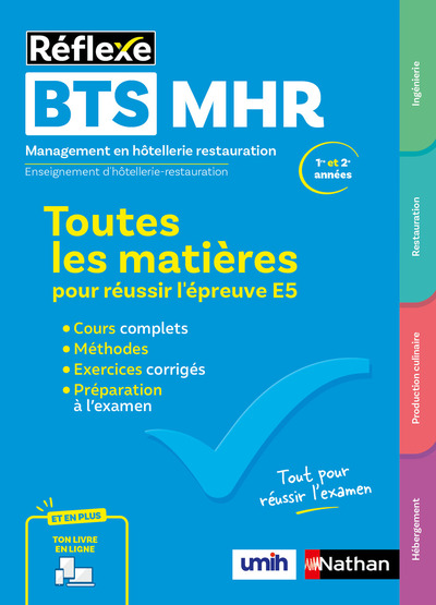 BTS MHR Toutes les matières pour réussir l'épreuve E5