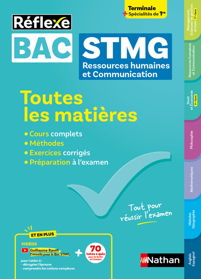 Bac STMG Ressources humaines et Communication Tle + Spécialités 1re - Toutes les matières - Réflexe - 2026