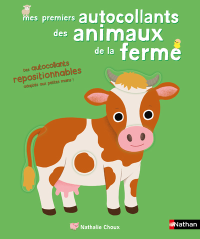 Mes premiers autocollants - Les animaux de la ferme - Autocollants repositionnables - Dès 18 mois 