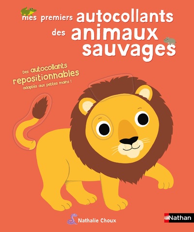 Mes premiers autocollants - Les animaux sauvages - Autocollants repositionnables - Dès 18 mois 