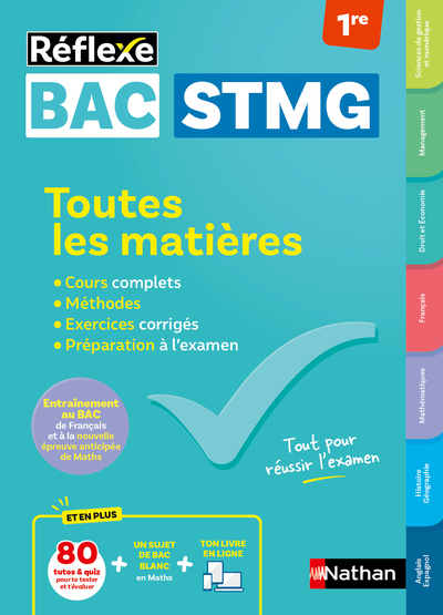 Bac STMG - Toutes les matières - Première STMG - Réflexe - 2026-2027