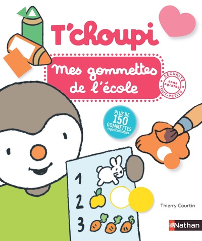 T'choupi - Mes gommettes de l'école  - Plus de 150 gommettes repositionnables à utiliser - dès 2 ans