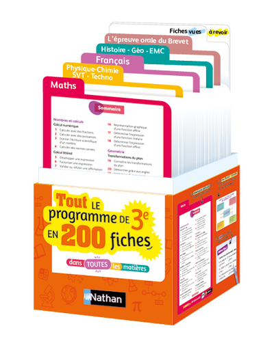 Le Brevet, c'est dans  la Boîte ! 200 fiches sur tout le programme de 3e - Brevet 2027
