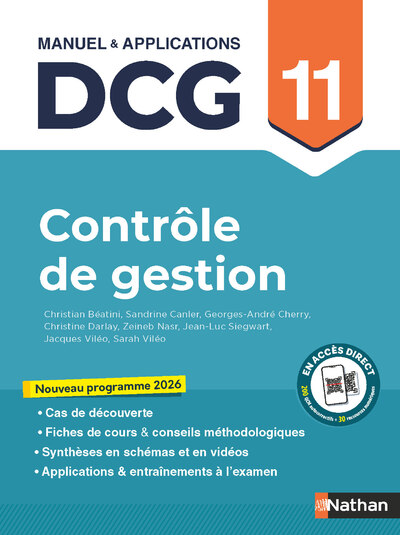 DCG 11 ? Contrôle de gestion ? Manuel & Applications ? Nouveau programme 2026